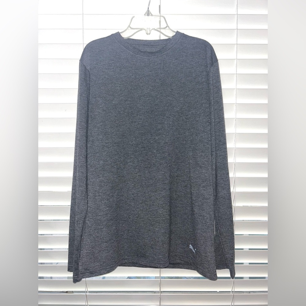 Puma Gray Long Sleeve Tee